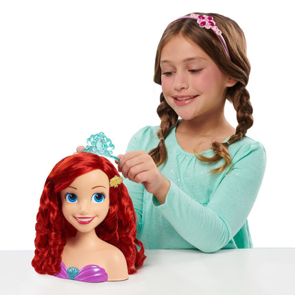 Disney Princess Malá mořská víla - česací hlava Ariel s 18 doplňky