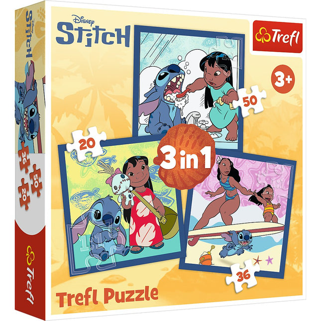 Disney Stitch 3-in-1 Puzzle Set for Kids