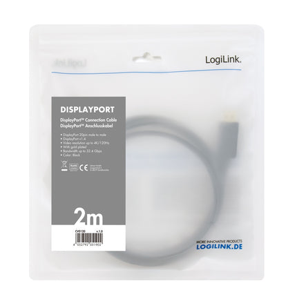 Kabel DisplayPort 1.4 8K/4K 2m