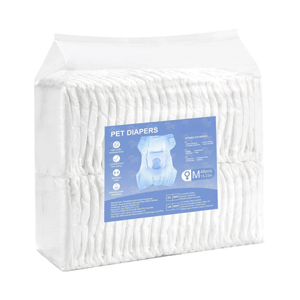 Disposable Female Dog Diapers, M, 96 Count, Leakproof