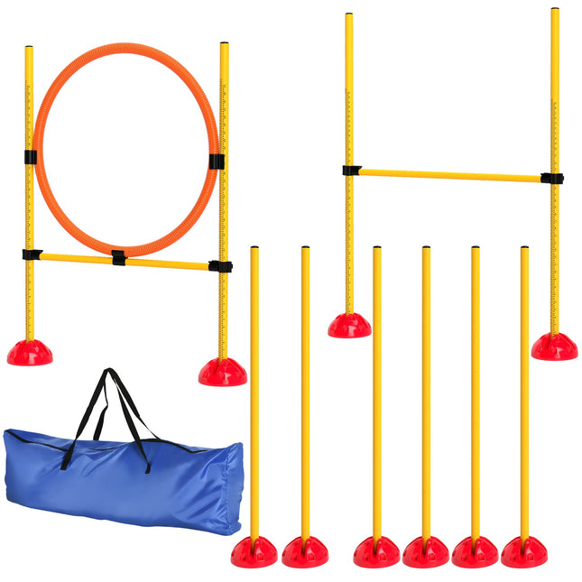 Agility tréninková sada pro psy, 4dílné nastavitelné vybavení