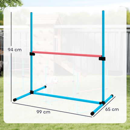Agility sada pro psy, nastavitelné překážky s taškou