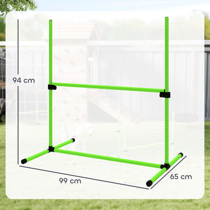Agility sada pro psy, nastavitelné překážky s taškou