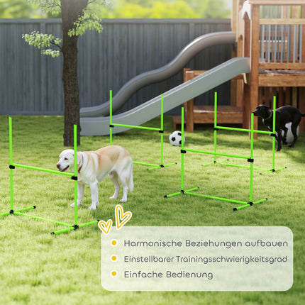 Agility sada pro psy, nastavitelné překážky s taškou