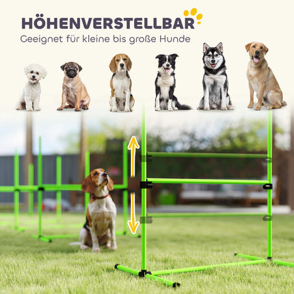 Agility sada pro psy, nastavitelné překážky s taškou