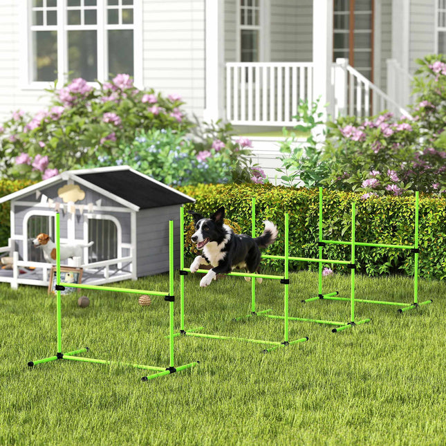 Agility sada pro psy, nastavitelné překážky s taškou