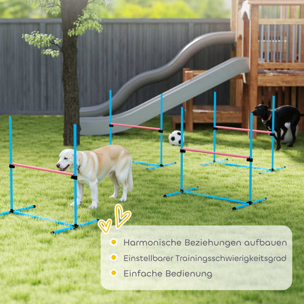 Agility sada pro psy, nastavitelné překážky s taškou