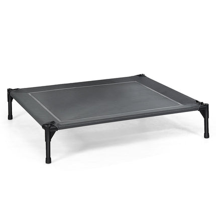 Pelíšek pro psy se stříškou lehátko pro psa zahradní pelíšek a stan 105 x 87 x 89 cm šedá