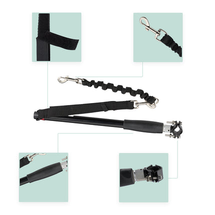 Dog Bike Leash with Spacer – Flexible, Easy Install