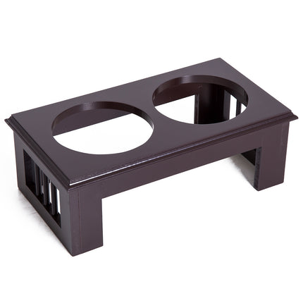 Raised animal bowl set, stainless steel, easy to care for, 44x24x15 cm