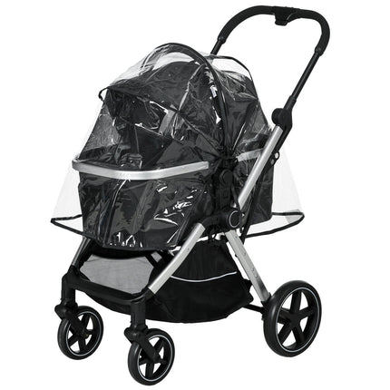 Pet stroller dog/cat stroller, safety leash, rain cover