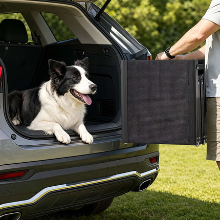 Dog Car Ramp, Folding Non-Slip, 63 x 17 in, 250 lb