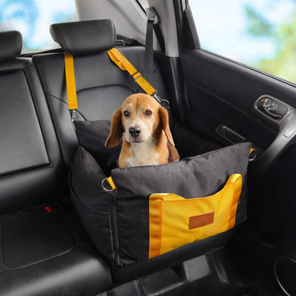 Dog Car Seat, Waterproof Booster for Small Dogs 25 lb, Black