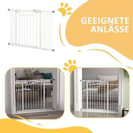 Zábrana pro psy se samozavíráním, 74-100 cm, montáž bez vrtání