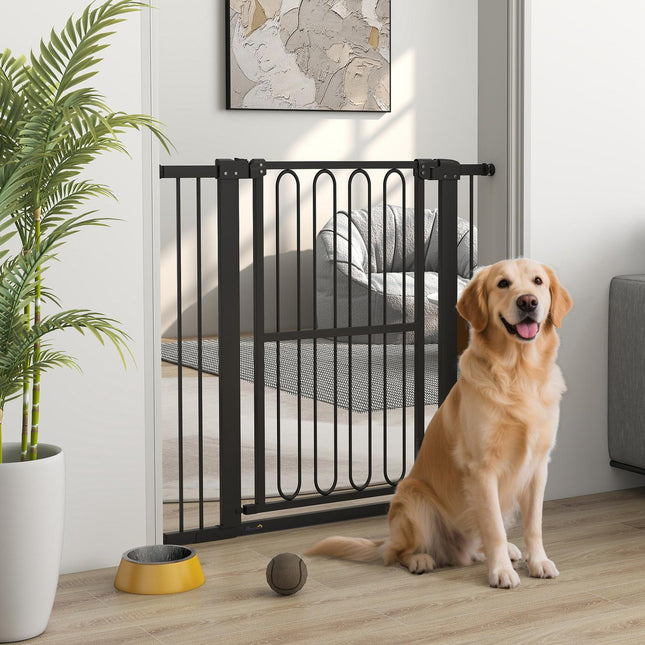 Zábrana pro psy, 76-104 cm, schodišťová zábrana bez vrtání