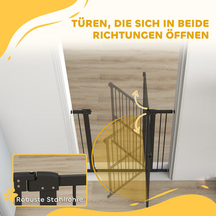 Zábrana pro psy, 76-104 cm schodišťová zábrana bez vrtání