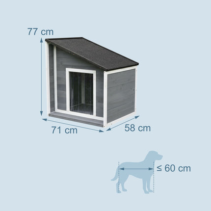 Hundehütte mit faltbarem, wetterfestem Dach