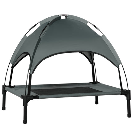 Outdoor dog seat with cover - Breathable fabric, gray