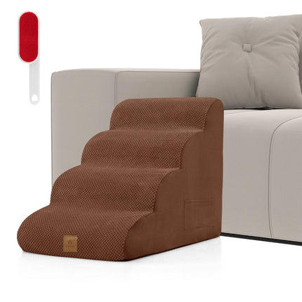 Rampa pro psy, 4stupňová pěnová, protiskluzová, pratelný potah