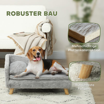 Pohovka pro psa střední s pratelným polštářem, vyvýšený design