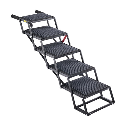 Dog Stairs For Car, 5-Step Foldable Non-Slip, 200 lb