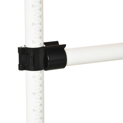 Dog Agility Training Jump Ring, Portable, White/Orange