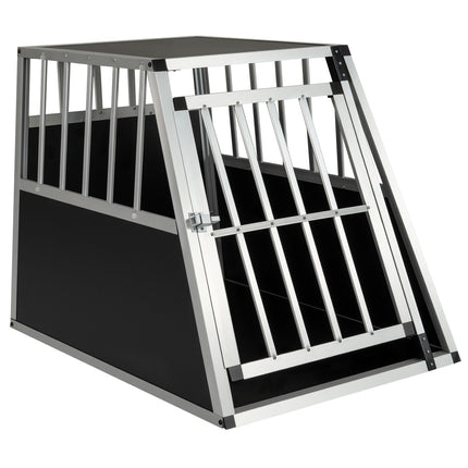 Dog Transport Box with Lockable Door & Divider, 91x65x69.5 cm