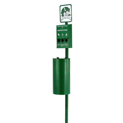 Dog Waste Station, 11.5 Gallon Bin, Dispenser, 600 Bags