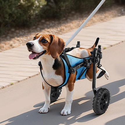 Dog Wheelchair for Hind Legs, Adjustable 2-Wheel, Up To 10kg