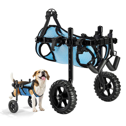 Dog Wheelchair for Hind Legs, Adjustable 2-Wheel, Up To 10kg