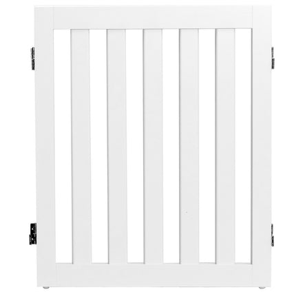 Hondenhek 60cm hoog beschermhek houten opvouwbaar 2 panelen wit