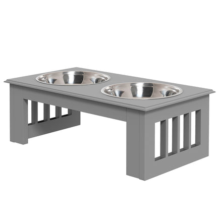 Raised dog bowl set, stainless steel, easy to maintain, 0.9L capacity