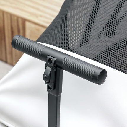 Kočárek pro psy skládací pro psy a kočky do 30 kg 110 x 65 x 102 cm tmavě šedý