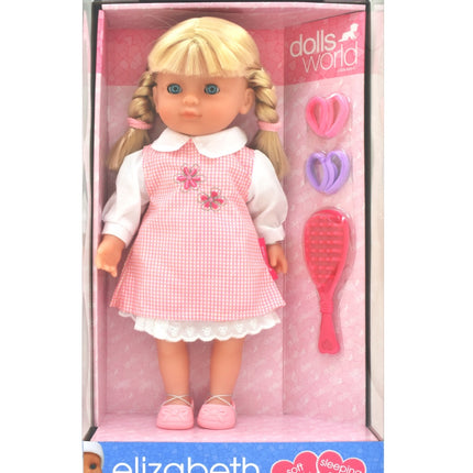 Panenka Elizabeth, 36 cm, realistické rysy, sběratelský design