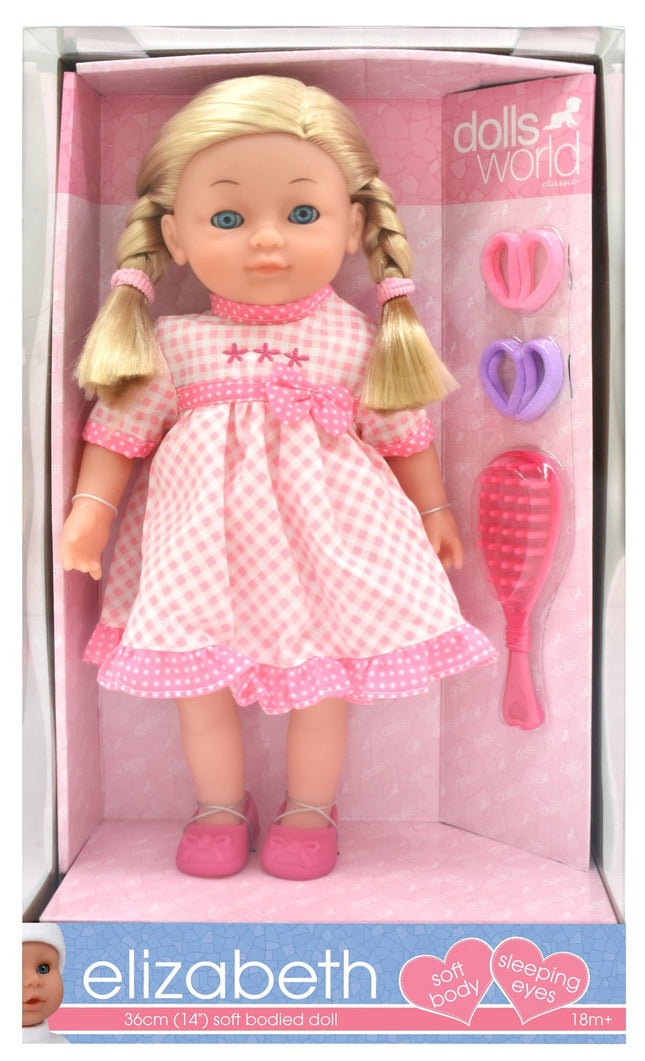 Panenka Elizabeth, 36 cm, realistické rysy, ideální na hraní