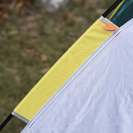 Kupolový stan pro 3 osoby, voděodolný polyester, zelený, 205x195x135cm