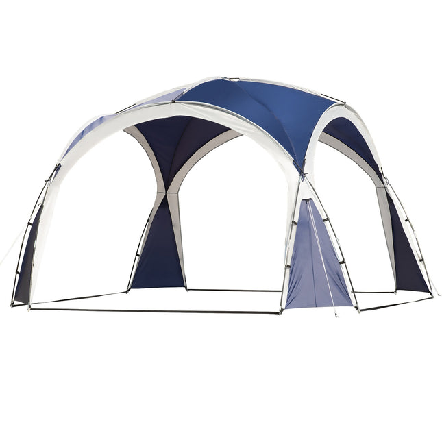 Párty stan kupolový modrý, polyester, 6-8 osob, 3.5m