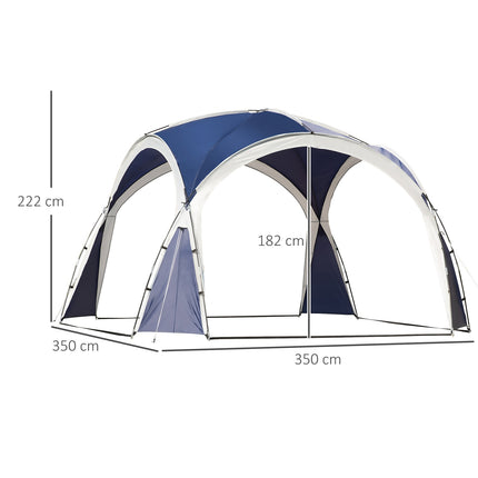 Blue Dome party tent, polyester, 6-8 people, 3.5m