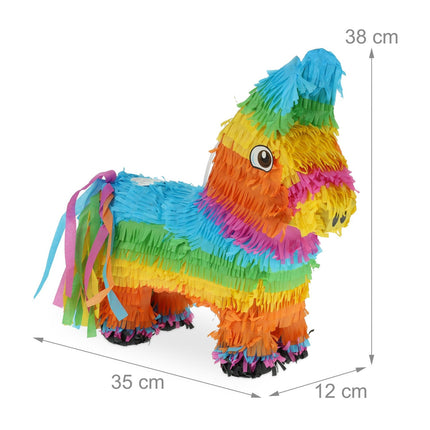 Piñata oslík sada s tyčí a maskou