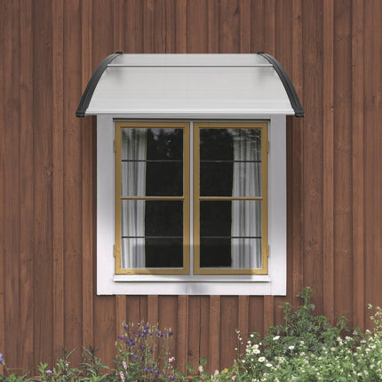Door Awning Canopy 101.6 x 101.6 cm, UPF 50+ Polycarbonate