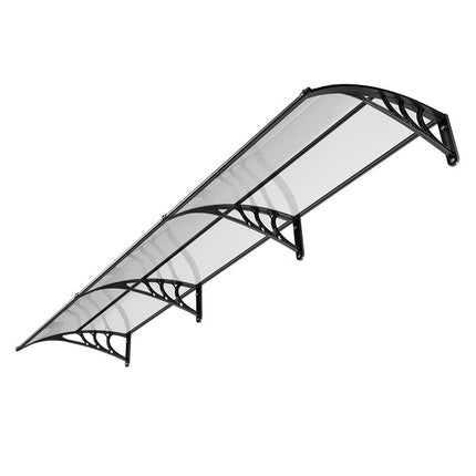 Door Awning Canopy 38 x 117 in, Clear Polycarbonate