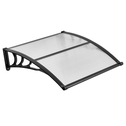 Door Awning Canopy, Clear Polycarbonate, 38 x 40 in