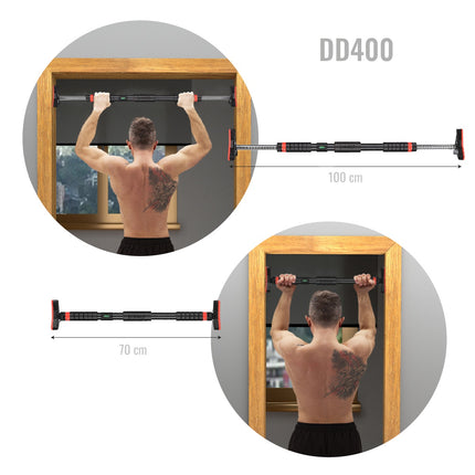 Hrazda do dveří, nastavitelná 70-100 cm, domácí fitness