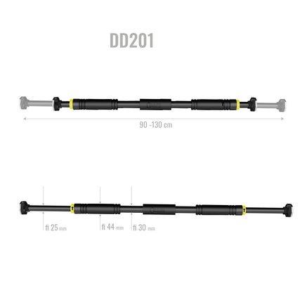 Hrazda do dveří, nastavitelná 90-130 cm, vybavení pro domácí posilování