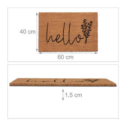 Kokosová rohožka "Hello"