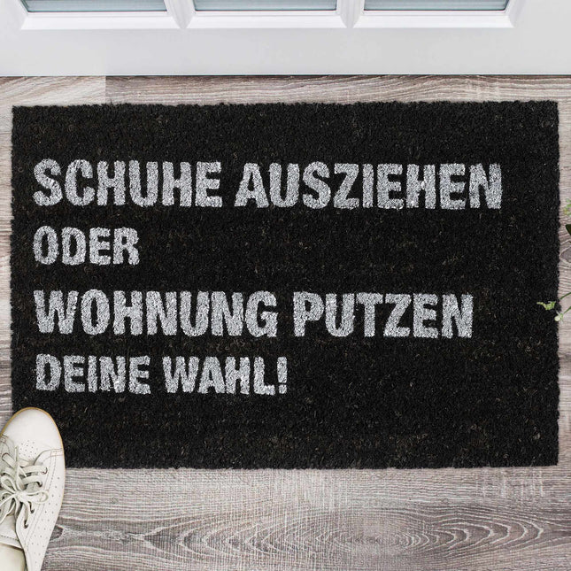 Door mat coconut "Cleaning the apartment