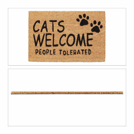 Rohožka z kokosového vlákna Cats Welcome