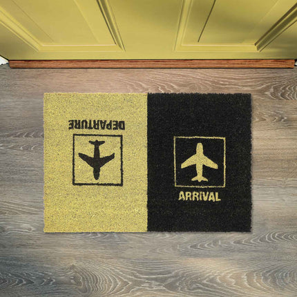 Rohožka z kokosového vlákna "Departure/Arrival"