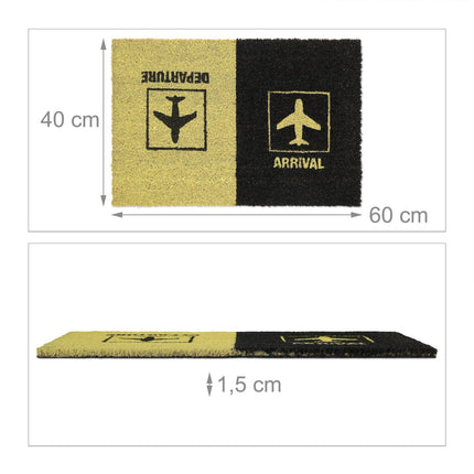 Rohožka z kokosového vlákna "Departure/Arrival"