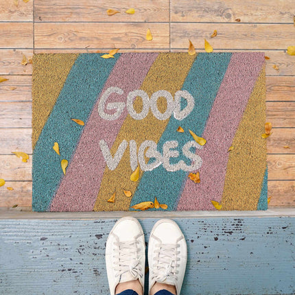 Rohožka z kokosového vlákna „Good vibes“